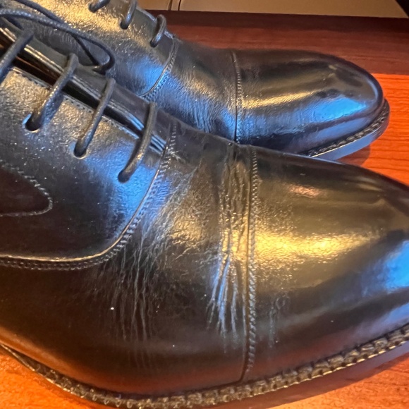 Beckett Simonon black cap toe shoes 9 1/2 main image 8